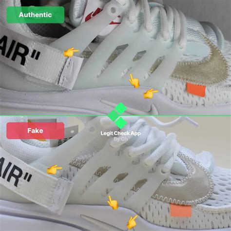 nike off white presto fake vs real|How to spot fake nike air presto's .